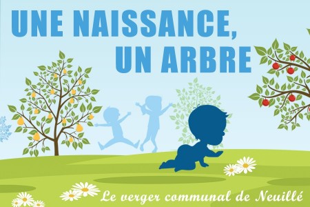 Une naissance, un arbre au verger communal