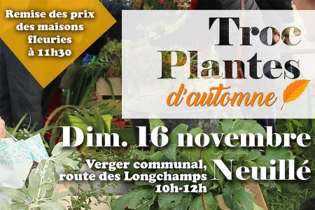 Troc plantes d'automne au verger communal